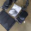 Medline Reclining Wheelchair, 18", with Elevating Leg Rests, Durable Vinyl, 300 lb. Weight Limit, Reclines 90 to 140 Degrees