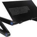 Adjustable Laptop Computer Lap Desk Portable Multifunctional Cooling Ergonomic Vented Table TV Bed Tray Stand Mount Holder (420 * 260mm, Black)