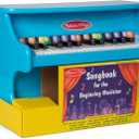 Melissa & Doug Learn-to-Play Blue Wooden Piano Toy 25-Key