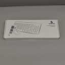 J JOYACCESS Wireless Keyboard and Mouse Combo with 7 Backlit Options,Quiet Light Up Keys,Type-C Rechargeable,Sleep Mode-2.4G Slient Portable Cordless Combo for Laptop/PC/Computer/Mac(White+Sliver)