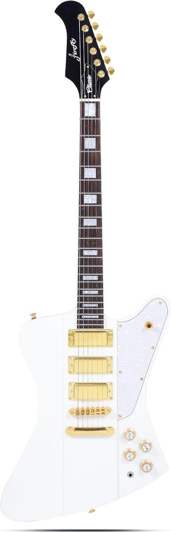 Firefly FFDB Electric Guitar White Color