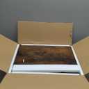 SLEEPING LAMB Side Table for Living Room, 3-Tier End Table for Small Space with Wide Storage Tabletop, Rustic Brown Narrow Nightstand for Bedroom, Sofa Couch