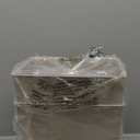 iDesign Small Plastic Bathroom Garbage Can, Slim Rectangle Garbage Bin for Bedroom, Office, Dorm, 2-Pack, Brown (Taupe)