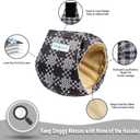 Langsprit Male Belly Bands for Dogs (Pack of 3) - High Absorbing Washable Dog Wraps - Reusable Diapers Plaid-1 M