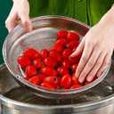 Kichvoe Steamer Basket Stainless Steel,Vegetable Steamer Basket with Handle for Pan and, Pan Steamer Basket Insert, Strainer and Rice Washer Silver, 52Q06K109Q5