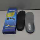 Plantar Fasciitis Feet Insoles Arch Supports Orthotics Inserts Relieve Flat Feet, High Arch (Mens 9-9 1/2 | Womens 11-11 1/2) (Gray)