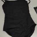Daydance Camisole Dance Leotards for Women Cotton Spaghetti Straps Ballet Costumes (Small, Black 1)