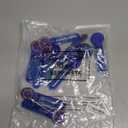 24 Pcs Blue with Gold Ring Print Bubble Wands Bubbles Party Favors for Birthday Gifts Prizes Supplies Carnival Easter Goody Bag Stuffers