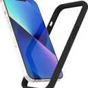 K TOMOTO Compatible with iPhone 13 Mini Bumper Case (5.4 Inch), Liquid Silicone Protective Frame [Raised Edge & Drop Protection] Silky and Soft Touch, Black