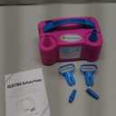 IDAODAN Electric Balloon Pump, Portable Electric Balloon Blower Machine Balloon Air Pump Dual Nozzle Rose Red 110V 600W Balloon Inflator for Party Decorations