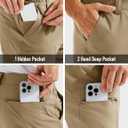 MAGCOMSEN Men's Hiking Pants Lightweight Quick Dry 7 Pockets Travel Pants for Men Water Resistant Ripstop Work Fishing (Beige)