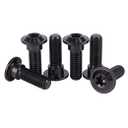 UHDFBDHF 6Pcs Titanium Bolt M8 x 20mm 25mm Motorcycle Rear Brake Rotor Screw (Black, M8x20mm)