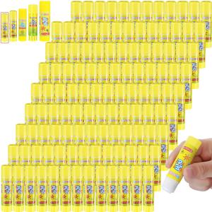 Zubebe 200 Pcs White Glue Stick Washable Glue Stick for Crafts Home School Classroom Students Teachers Employees Scrapbooking Crafting Supplies (0.24 Ounce)