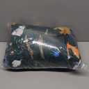 Wake In Cloud - Kids Sleeping Bag for Boys Toddlers, Camping in Warm Cold Weather, Backpacking Lightweight Compact Outdoor Liner for 3 Seasons, Watercolor Dinosaurs (Standard 61x26, Dark Green)