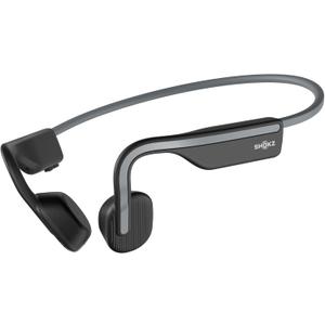 SHOKZ OpenMove - Open-Ear Bluetooth Sport Headphones, Bone Conduction Wireless Earphones, Sweatproof for Running and Workouts, with Sticker Pack, Grey