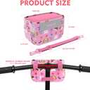 Bike Basket Front Kids,Bicycle Front Basket Handlebar Bag,Cute Kids Bike Baskets Fit Most Children Bicycles Scooters Balance Bikes,Convertible into a Shoulder Bag,Boys and Girls