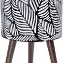 D'vine Dev 12 Inch Planter Pot with Wood Stand, White/Grey, 88-L-C-7
Mid-Century Modern Style, Elevated Plant Display, Solid Wood Legs, Drainage Hole and Plug, Functional & Stylish