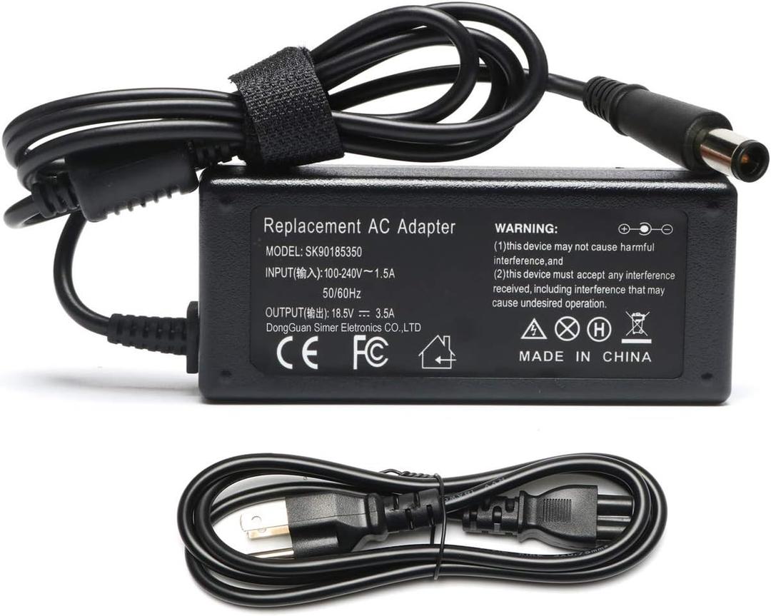 65W Laptop Charger Compatible with HP EliteBook Folio 840 450 9480m 9470m ProBook 430 G1 G2 440 455 645 650 255 EliteBook Revolve 810 G1 G2 820 G1 725 G2 745 G2 Upgrade 18.5V 3.5A Power Adapter