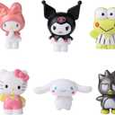 6 Pack Cute Cartoon Birthday Cake Topper, Kids Birthday Party Supplies Decorations,Bouquet,Charms