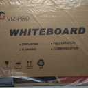 VIZ-PRO Magnetic Whiteboard/Dry Erase Board, 48 X 36 Inches, Silver Aluminium Frame