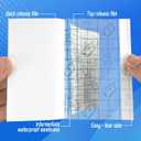 Tattoo Aftercare Bandage, 150-Pack Pre-Cut Patches [Assorted Sizes 2x2, 4x4, 4x6 in], Waterproof Second Skin Sheets, Clear Adhesive Film Dressing for Tattoos, Shower Shield