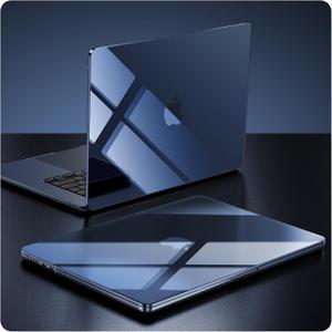 for MacBook Air 15 inch Case M4 2025 2024 2023 M3 M2 [Exclusive Midnight, Dazzle Boldly] Hard Shell Cover A3241 A3114 A2941 - Crystal Midnight