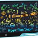 LCD Writing Tablet for Kids, Rechargeable 21 Inch Doodle Board,Easter Basket Stuffers,Preschool Learning Toys Christmas Birthday Gift 3 4 5 6 7 Year Old Girls Boys (Blue)