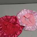 2 PCS Kids Bonnets for Girls, Bonnet for Kids Baby Silk Satin Bonnets Sleeping Cap Bonnet for Girls Curly Hair Wrap Elastic Wide Band Sleep Cap for Child Toddler