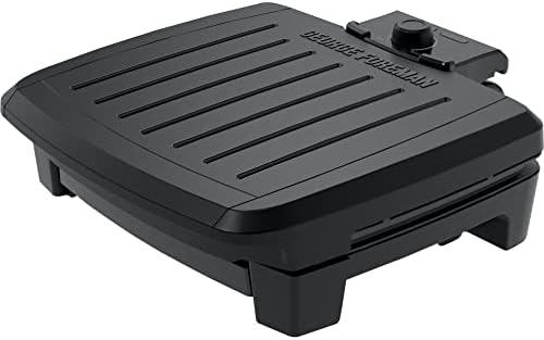 GEORGE FOREMAN® Contact Submersible™ Grill, 5-Serving Grill - Adjustable Temperature Control, Black Plates, Wash the entire grill