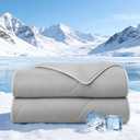 HLLBLL® Cooling Comforter, Ultra Cold Fiber Technology, All-Season Lightweight Blanket to Quickly Cool Down,Deep Sleep Throughout The Night
