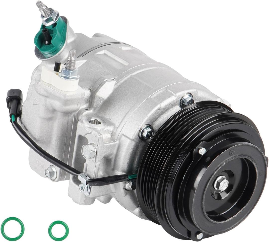 Air Conditioning Compressor & A/C Clutch for Ford Explorer 2011-2015 3.5L(Naturally Aspirated Only, Not Fit for turbocharged), Police Interceptor Utility 2013-2015 3.7L