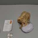 Hair Toppers for Women Real Human Hair No Bangs, 7 * 13 CM Silk Base Clip In Topper Hairpieces, Wiglet Top Pieces Add Volume -14 Inch Golden Brown&Bleach Blonde