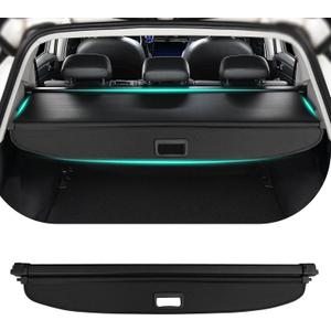 Tecoom Cargo Cover fit for Chevy Blazer EV 2024 2026 Accessories, Retractable Rear Trunk Cover Luggage Security Shade, Anti-Peeping Privacy Screen Protector, Carbon Fiber Texture