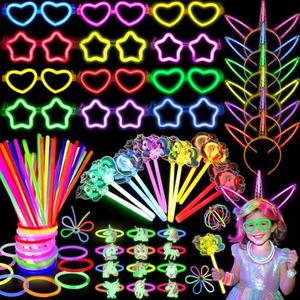 Glow in the Dark Party Supplies Light Up Toys Neon Glasses Glow Sticks