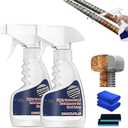 Rust Remover, Heavy Duty Rust Removal for Metal, Highly Concentrated Rust Stain Remover, Fast Acting Rust Removal for Tools, Stainless Steel & Automotive Parts (2pcs)