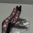 Guitar Strap, Jacquard Embroidered Cotton Straps with Genuine Leather Ends Shoulder Strap for Bass, Acoustic, Electric Guitar (Retro Hot Pink)