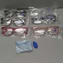 CCVOO 6 Pack Blue Light Blocking Reading Glasses, Anti Headache/Glare/Eye Strain Readers Computer Eyeglasses Women/Men (6 Pack Mix,1.25)
