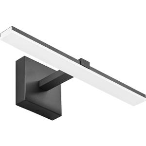 Black Bathroom Vanity Lights - 18 inch Modern LED Bathroom Light Fixtures Dimmable Vanity Light Acrylic Bath Room Lighting Fixture Over Mirror
