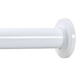Ivilon Tension Curtain Rod - Spring Tension Rod for Windows or Shower, 36 to 54 Inch. White