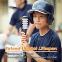 [5 Packs] Baseball Bat Grip Choke Up Rings for Youth Baseball Softball Teeball Tball Bat Choke Up Ring Bat Knob Baseball Bat Accessories (White)