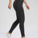 Seamaid Women's Fleece Lined Pants 30" Winter Thermal Flare Leggings Warm Insulated Bootcut Pants Pockets Water Resistant (XL)