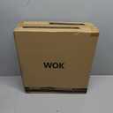 Todlabe Carbon Steel Wok - Including Glass Cover and Silicone Spatula, 13-Inch Woks & Stir-Fry Pans for Induction, Electric, Gas Stoves