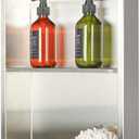 Stainless Steel no Tile Needed Metal Niche,Stainless Steel Finished Shower Insert Wall Niche(Brush, 24 * 12 in)