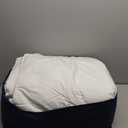 Serta Goose Feather Down Fiber Cotton Comforter King Size - 100% Cotton Duvet Insert - Hotel Luxury Hypoallergenic Bedding Comforter All Season Medium Warmth 106 x 90 Inch White