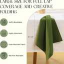 Cloth Napkins Set of 12, 100% Cotton Fabric Reusable Dinner Napkins, 18 x 18 Inch Washable Table & Kitchen Napkins for Everyday Dining, Entertaining, Home & Restaurant Use, Moss Green
