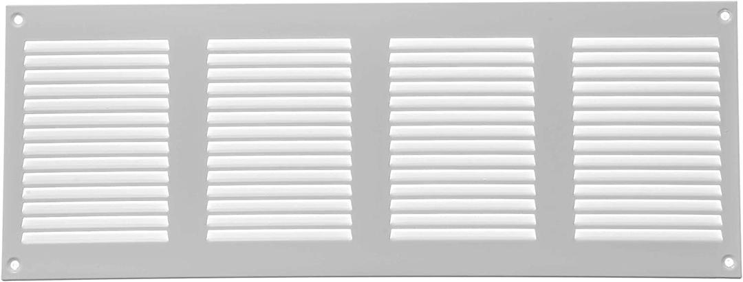 Repa Market White Air Vent Cover 16" x 6" Inch (Outer Dimensions) - Steel Return Air Grilles - for Ceiling and Sidewall - HVAC - with Protection Screen (15.74'' x 5.90'' Inch)