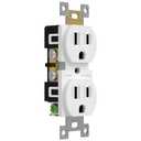 ENERLITES Duplex Receptacle Outlet, Residential Grade Electrical Wall Outlet, 15A 125V, Self-Grounding, 2-Pole, 3-Wire, UL Listed, 61581-W-20PCS, White (20 Pack)