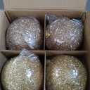 Syhood 8 Pack 6" Large Christmas Ball Ornament Outdoor Glitter Sequin Decor