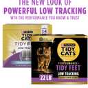 Purina Tidy Cats Performance PlusTidyFeet Scented Low Tracking Cat Litter, Clumping, Multi-CatOdor Control Kitty Litter with Clean Linen Scent - 22 lb. Box