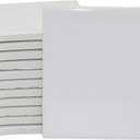 Creative Hobbies 12 Pack of Glossy White Glazed Ceramic Tiles for Alcohol Ink Painting, Decorating, Arts & Crafts, 4.25 x 4.25 Inch Square, Ready-to-Paint Ceramics